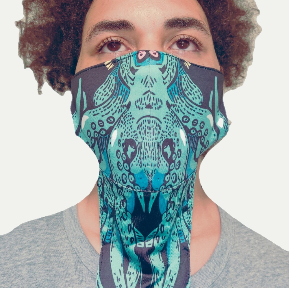 Alien scfi face mask